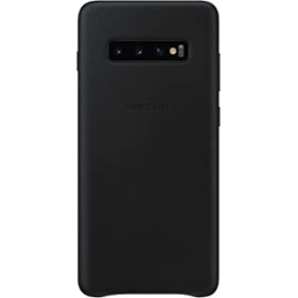 Samsung Electronics EF-VG975LBEGUSSamsung Galaxy S10+ Leather Back Case, Black