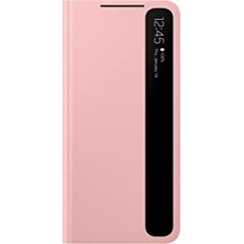 Samsung (US Version) Plastic S-View Case Flip Cover for Samsung Galaxy S21 - Pink