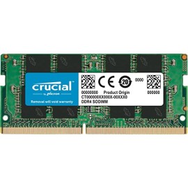 Crucial CT16G4SFD8266 16GB Single DDR4 2666 MT/s PC4-21300 DR x8 SODIMM 260-Pin RAM