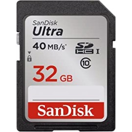 SanDisk Ultra 32GB Class 10 SDHC Memory Card Up To 40MB/s- SDSDUN-032G-G46