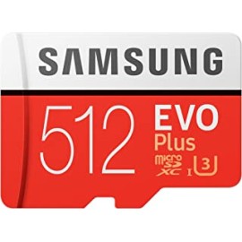 Samsung EVO Plus 512GB microSDXC UHS-I U3 100MB/s Full HD & 4K UHD Memory Card with Adapter (MB-MC512HA)