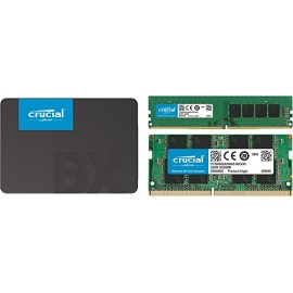 Crucial BX500 1TB 3D NAND SATA 6.35 cm (2.5-Inch) Internal SSD & RAM 8GB DDR4 3200MHz CL22 Laptop Memory CT8G4SFRA32A & RAM 8GB DDR4 3200MHz CL22 (or 2933MHz or 2666MHz) Desktop Memory