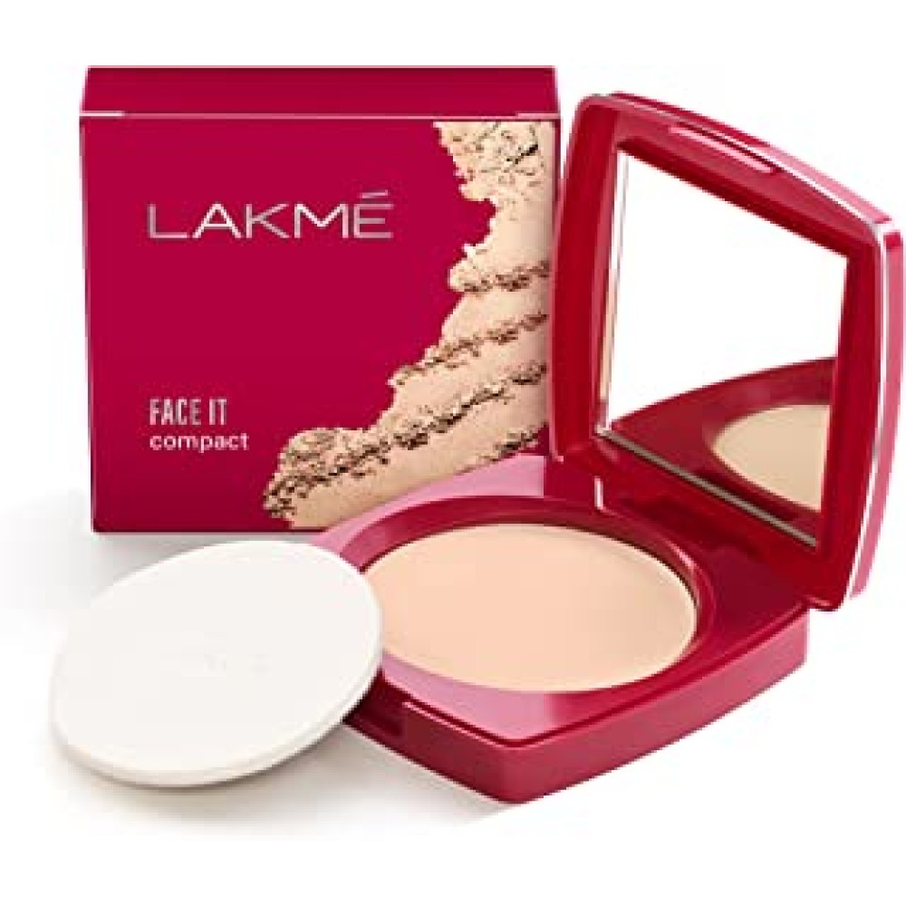 LAKMÉ Face It Compact, Coral, 9 g