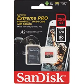 SanDisk Extreme Pro SDXC UHS-I U3 A2 V30 256GB + Adapter