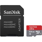 SanDisk Ultra MicroSDXC 64 GB UHS-I Class 10 Memory Card + SD Adapter