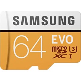 Samsung 100MB/s (U3) MicroSD EVO Memory Card with Adapter 64 GB (MB-MP64GA/AM)