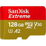 SanDisk Extreme microSD UHS I Card 128GB for 4K Video on Smartphones,Action Cams 190MB/s Read,90MB/s Write