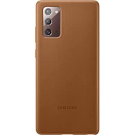 Samsung Galaxy Note 20 Case, Leather Back Cover - Brown (US Version )