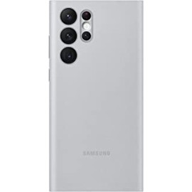 Samsung S22 Ultra Official Silicone Smart LED View Cover Basic Case for Samsung S22 Ultra (Light Gray)