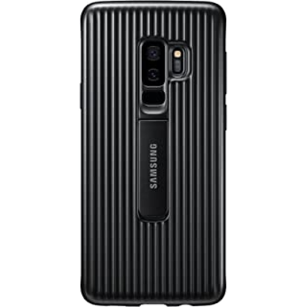 Samsung Galaxy S9+ Rugged Military Grade Protective Case with Kickstand, Black