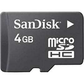 Sandisk 4GB MicroSDHC Memory Card with SD Adapter (Bulk Packaging)