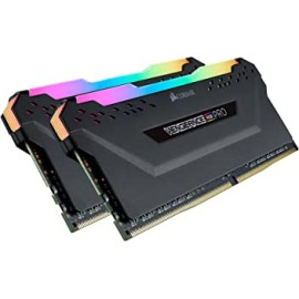 Corsair CMW16GX4M2C3200C14 Vengeance RGB PRO 16GB (2x8GB) DDR4 3200 (PC4-25600) C14 Desktop Memory - Black PC Memory