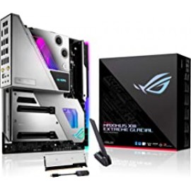 Asus ROG Maximus XIII Extreme Glacial (WiFi 6E) Z590 LGA 1200(Intel® 11th) EATX gaming motherboard (PCIe 4.0,18+2 power stages,integrated EK water block, 5xM.2 slots, 2xThunderbolt™ 4, 10 & 2.5Gb LAN)