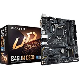 GIGABYTE B460M DS3H Ultra Durable Motherboard with 8118 Gaming LAN, PCIe Gen3 x4 M.2, 7 Colors RGB LED Strips Support
