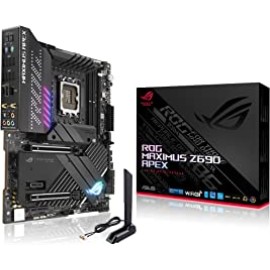 ASUS ROG Maximus Z690 Apex(WiFi 6E) LGA 1700(Intel 12th Gen)ATX gaming motherboard (PCIe 5.0,DDR5,24 power stages,DDR5,5x M.2,PCIe 5.0 M.2,USB 3.2 Gen 2x2 front-panel connector,Hyper M.2 Card bundled)