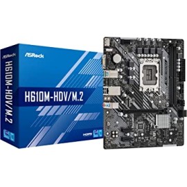 ASRock H610M-HDV/M.2 MicroATX Motherboard DDR4 LGA1700 (12th Gen Intel)