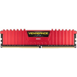 Corsair VENGEANCE LPX 8GB 2400MHz C16 DDR4 Gaming DRAM Memory for Desktops (Red)