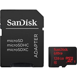 SanDisk Ultra MicroSDXC 128GB UHS-I Class 10 Memory Card (Upto 80 MB/s Speed) with Adapter