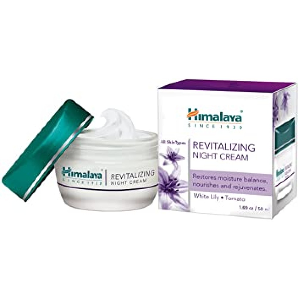 Himalaya Revitalizing Night Cream with white lily | Renews,...