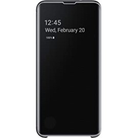 Samsung Galaxy S10e S-View Flip Case, Black (EF-ZG970CBEGUS)