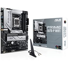 ASUS Prime X670-P WiFi, an AMD X670 Ryzen™ AM5 ATX Motherboard with Three M.2 Slots, DDR5, USB 3.2 Gen 2x2 Type-C®, USB4® Support, WiFi 6 and 2.5Gb Ethernet