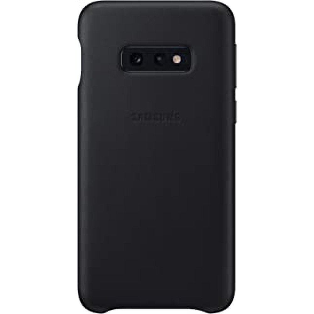 SAMSUNG Original Galaxy S10e Protective Leather Back Cover Case, Black