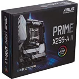 Asus Prime X299-A II - LGA2066 - LGA 2066 for Intel Core X-Series Processors, with AI Overclocking, 12 IR3555 Power Stages