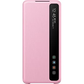 Samsung Acrylic Galaxy S20+ Plus Case, S-View Flip Cover for Samsung - Pink (US Version with Warranty), Model:EF-ZG985CPEGUS