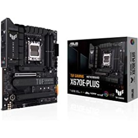 ASUS TUF Gaming X670E-PLUS AMD Ryzen™ AM5 ATX Motherboard, 16 Power Stages, PCIe® 5.0, DDR5 Memory, Four M.2 Slots, 2.5 Gb Ethernet, USB4 Header and Aura Sync