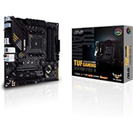 ASUS TUF Gaming B450M-PRO S AMD AM4 (3rd Gen Ryzen Micro ATX Gaming Motherboard (8+2 Power Stages, 2.5Gb LAN, BIOS Flashback, AI Noise-Canceling Mic, USB 3.2 Gen 2 Type-A and Type-C, Aura Sync RGB)