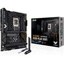 ASUS TUF Gaming Z690-Plus WiFi LGA 1700(Intel12th Gen) ATX Gaming Motherboard(PCIe 5.0,DDR5,4xNVMe SSD,14+2 Power Stages,WiFi 6,2.5Gb LAN,Front USB 3.2 Gen 2 Type-C Ports,Thunderbolt 4)