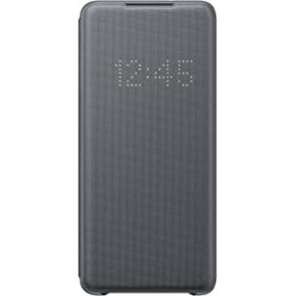 Samsung Galaxy S20+ Plus Case, LED Wallet Cover - Gray (US Version with Warranty)