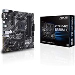 ASUS Prime B550M-K (AMD AM4 Socket for AMD Ryzen 5000/5000 G/ 4000 G/ 3000) DDR4 Micro ATX Motherboard with Dual M.2 PCIe 4.0 1Gb Ethernet HDMI/D-Sub/DVI SATA 6Gbps USB 3.2 Gen2 Type-A, Black
