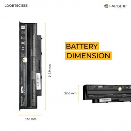 Lapcare Laptop Battery for Dell Inspiron N5010, N5110, N5050, N4010,N4110 6 Cell (Black)