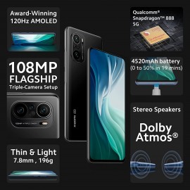 MI 11X Pro 5G (Cosmic Black, 8GB RAM, 128GB Storage) | Snapdragon 888 | 108MP Camera | 120Hz E4 AMOLED | 6 Month Free Screen Replacement for Prime