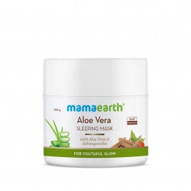 Mamaearth Aloe Vera Sleeping Mask,Night Cream, with Aloe Vera & Ashwagandha for a Youthful Glow - 100 g