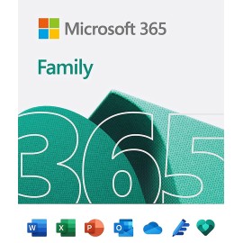 Microsoft 365 Family | 12-Month Subscription, 6 people | Premium Office apps | 1TB OneDrive cloud storage | Windows/Mac (Email delivery in 2 hours-No CD)