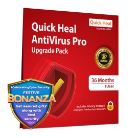 Quick Heal Antivirus Pro- Upgrade/Renewal Pack - 1 User, 3 Years (CD)
