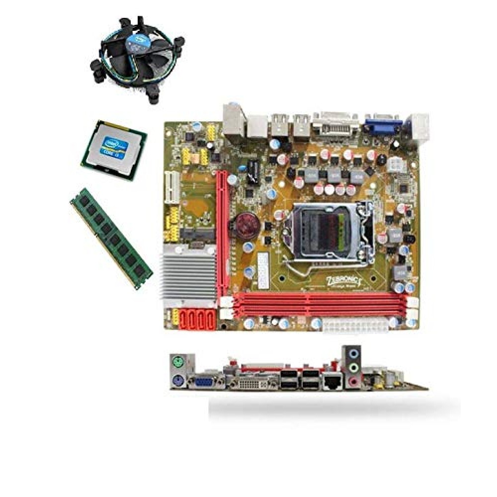 Zebronics H61 Chipset Motherboard Kit with Processor i5 3470 2.90Ghz + 16GB DDR3 RAM + Free CPU Fan